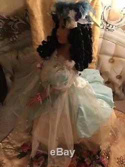 Donna Rubert Jewel Aa Black 34 Sitting Doll Exquisite Very Rare Htf Offer$500