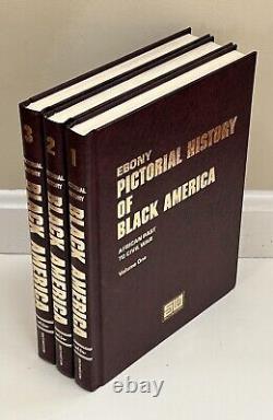 EBONY Magazine Pictorial History of Black America African American 3 Volume Set