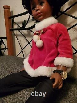 EEGEE Vintage 31-Inch African American Annette Doll 31E Circa 1970 VERY RARE