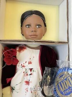 Elite Dolls African-American Porcelain Doll Maddy by Christine Orange