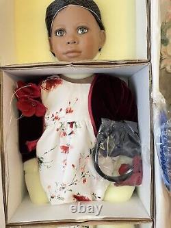 Elite Dolls African-American Porcelain Doll Maddy by Christine Orange