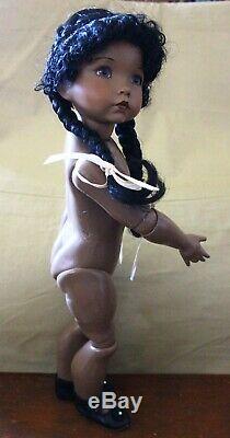 Emily by Dianna Effner OOAK Black Doll 18 Bisque Head Composition body