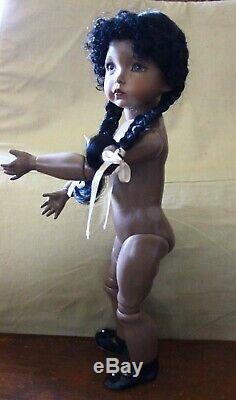 Emily by Dianna Effner OOAK Black Doll 18 Bisque Head Composition body