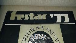 FESTAC'77 2ND WORLD BLACK & AFRICAN ART FESTIVAL POSTER -NIGERIA 15x20 framed