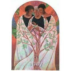 Family Tree, an African American, Black Art Print by Keith Mallett