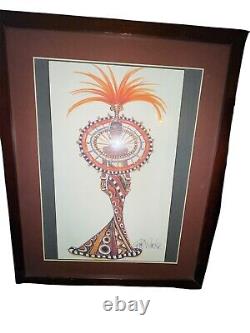 Fantasy Goddess of Africa Barbie Bob Mackie 2nd in Series With Signed Drawing