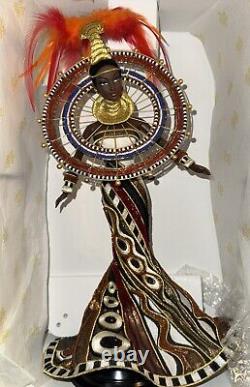 Fantasy Goddess of Africa Barbie Bob Mackie 2nd in Series With Signed Drawing