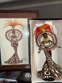 Fantasy Goddess of Africa Barbie Bob Mackie 2nd in Series With Signed Drawing