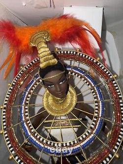 Fantasy Goddess of Africa Barbie Bob Mackie 2nd in Series With Signed Drawing