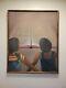 Fine Vintage KAMAL MATEEN AFRICAN AMERICAN Oil on Canvas Black Children Reading