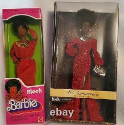 First Black Barbie 1979 & Barbie 40th Anniversary First Black Barbie Lot NRFB