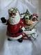 Fitz and Floyd Remembering Santa African American/Black Santa Cookie Jar