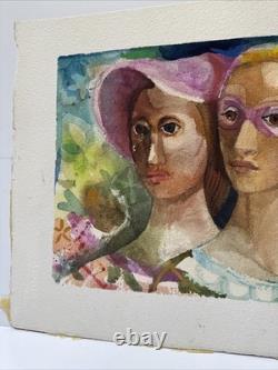 Fred Jones PAINTING BLACK AMERICANA Mid Century AFRICAN AMERICAN ARTIST FAMOUS