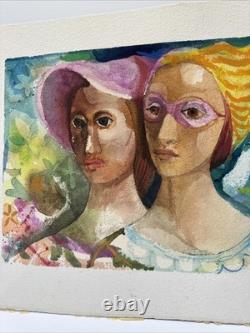 Fred Jones PAINTING BLACK AMERICANA Mid Century AFRICAN AMERICAN ARTIST FAMOUS