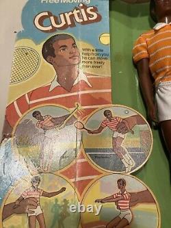 Free Moving Curtis Black AA Ken Doll. 1974 Mattel #7282. NIB (box worn) Vintage