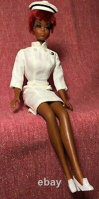 Free Ship Vintage Julia Barbie Mattel Black African American Twist & Turn 1966