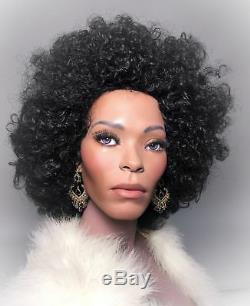 GRENEKER Mannequin African American Black Female Full Realistic Glass Eyes Vtg