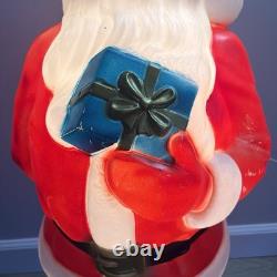General Foam Vintage African American Black Santa Blow Mold 33 Tall