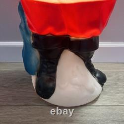 General Foam Vintage African American Black Santa Blow Mold 33 Tall