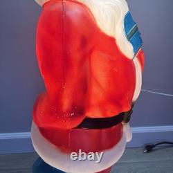 General Foam Vintage African American Black Santa Blow Mold 33 Tall