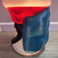 General Foam Vintage African American Black Santa Blow Mold 33 Tall