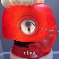 General Foam Vintage African American Black Santa Blow Mold 33 Tall