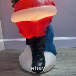General Foam Vintage African American Black Santa Blow Mold 33 Tall