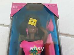 Glitter Hair Barbie 1993 African American Black Hair 11332 Rare Christie Face
