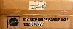Gorgeous 1994 Vintage My Size Barbie Bride, African American, New Unopened Box