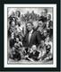 Great African American Men Framed Famous Black Men Collage Art in Double Mat