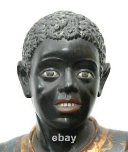 Great Pair Of 6 Foot Tall Blackamoor African American Statues / Sculptures