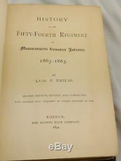 HISTORY of Fifty-Fourth A BRAVE BLACK REGIMENT 1894 Civil War African American