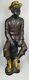 HUGE 40 Seated African American Black Man Bronze Statue