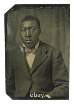 Handsome African American Man 1860 Very Good Looking Proud Black Male Tintype