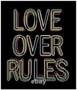 Hank Willis Thomas Signed Love Rules Screen Print Art 100 African American Black