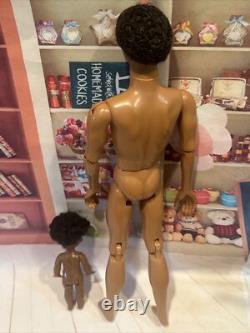 Happy Family Barbie Doll Dad & Son Alan & Ryan African-American Black Dolls HTF