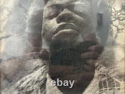 Historic RARE 1970s African American BLACK ARTS Portrait Drawing, WYATT JR