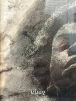 Historic RARE 1970s African American BLACK ARTS Portrait Drawing, WYATT JR