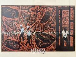 Historic RARE 1970s African American BLACK Civil Rights Lithograph, CATLETT