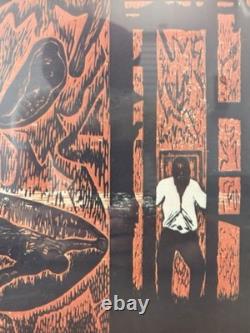 Historic RARE 1970s African American BLACK Civil Rights Lithograph, CATLETT