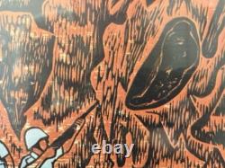 Historic RARE 1970s African American BLACK Civil Rights Lithograph, CATLETT