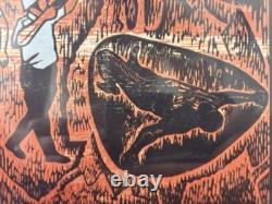 Historic RARE 1970s African American BLACK Civil Rights Lithograph, CATLETT