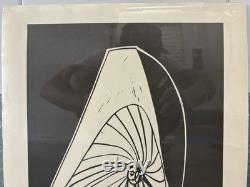Historic RARE 1972 African American BLACK ARTS Abstract Lithograph, SAMELLA