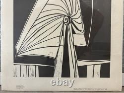 Historic RARE 1972 African American BLACK ARTS Abstract Lithograph, SAMELLA