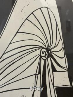 Historic RARE 1972 African American BLACK ARTS Abstract Lithograph, SAMELLA