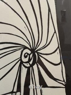 Historic RARE 1972 African American BLACK ARTS Abstract Lithograph, SAMELLA
