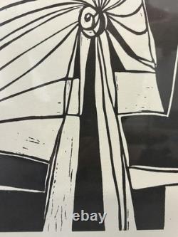 Historic RARE 1972 African American BLACK ARTS Abstract Lithograph, SAMELLA