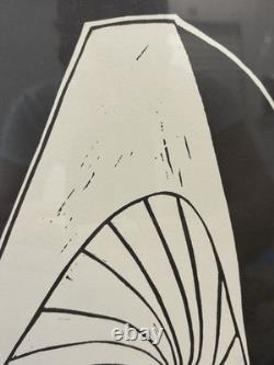 Historic RARE 1972 African American BLACK ARTS Abstract Lithograph, SAMELLA