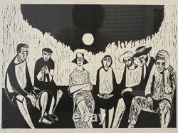 Historic RARE 1972 African American BLACK Arts MIGRANT Lithograph, SAMELLA