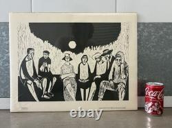 Historic RARE 1972 African American BLACK Arts MIGRANT Lithograph, SAMELLA